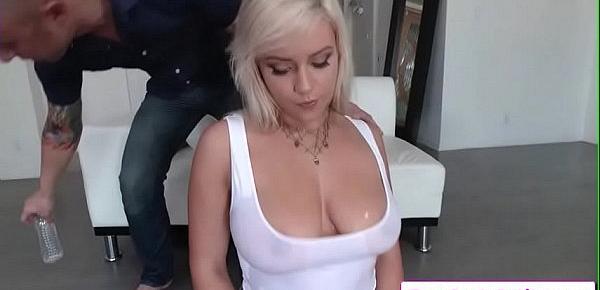  Blonde sexy teen Kylie Page jiggle her nice natural big boob in a wet t shirt